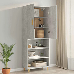 Acheter Maison Chic Armoire murale suspendue,Meuble de Rangement pour salon,cuisine Gris béton 69,5x34x90 cm -MN19061