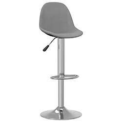 vidaXL Tabourets de bar lot de 2 gris tissu