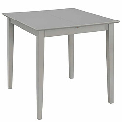 Maison Chic Salon de jardin de salle à manger 5 pcs,Table et Chaises d'extérieur,Mobilier de jardin MDF Gris -MN28101 pas cher