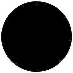 Avis vidaXL Miroir de jardin Noir 40x3 cm Fer Rond utilisation extérieure