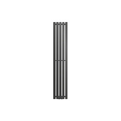 ECD Germany Radiateur Stella Non Électrique - 260 x 1400 mm - Anthracite - Connexion Central - sans Kit de Raccordement - Design Panneau Plat - avec Kit Montage Mural - Sèche-Serviettes Salle de Bain