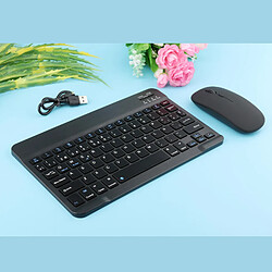 Clavier Bluetooth Rechargeable Portable 78 Touches Espagnol Pour Ordinateur De Bureau Noir