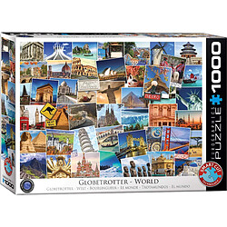 Eurographics 6000?1 907,5 cm Monde Globetrotter Puzzle (Lot de 1000)