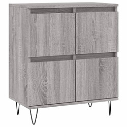 Maison Chic Buffet,Meuble de Rangement,commode pour salon,Cuisine Sonoma gris 60x35x70 cm Bois d'ingénierie -MN79235