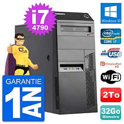 PC Tour Lenovo ThinkCentre M83 Intel i7-4790 RAM 32Go Disque 2To Windows 10 Wifi · Occasion 