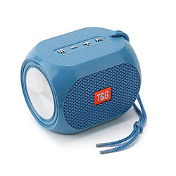 Yonis Enceinte Bluetooth Portable Haut-Parleur TWS Subwoofer Carte TF FM USB AUX Mini Enceinte Bluetooth Subwoofer Portable Avec Cordon Tressé Support USB AUX TF FM Bleu YONIS