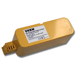 vhbw Batterie NI-MH 2000mAh 14.4V jaune compatible avec iRobot Roomba 400, 410, 4100, 4210, 4905 etc. aspirateur remplace 11700, 17373