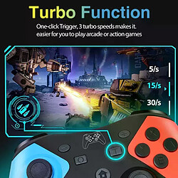 Manette de manette de jeu de contrôleur de commutateur de Nintendo Compatible Bluetooth de soutien pour le contrôle de Console de commutateur Pro/Oled/Lite de NS pour le PC