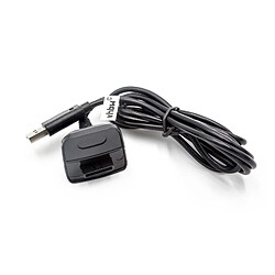 vhbw Câble USB noir pour Microsoft XBox 360 Controller