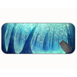 Universal (750x300x3) Tampon de souris de jeu extra large, banc Tree Girl Forest Mouse Pad Mat