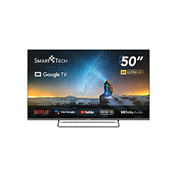 Smart Tech TV 4K UHD 50" (127cm) 50UG02V, Smart TV Google TV, HDMI, USB, HEVC, Dolby Audio, HDR 10, CHROMESCAST, Google Assistant