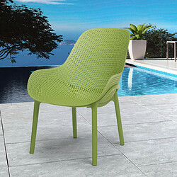 Ahd Amazing Home Design Chaises design Majestic pour cuisine et bar en polypropylène, Couleur: Vert foncé