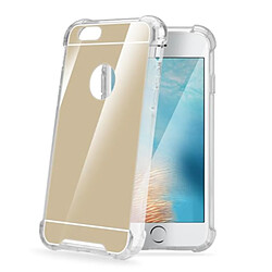 Celly ARMORMIR801GD coque de protection pour téléphones portables 14 cm (5.5') Housse Or, Miroir 