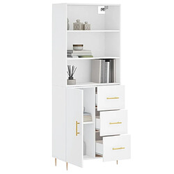 Avis Maison Chic Buffet,Meuble de Rangement,commode pour salon,Cuisine Blanc 69,5x34x180 cm Bois d'ingénierie -MN64000