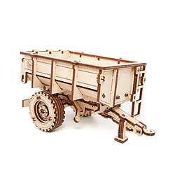 Youdoit Maquette 3D en bois - Remorque de tracteur 20 cm