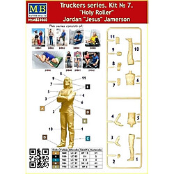 Truckers series"Holy Roller"Jordan"Jesus Jamerson- 1:24e - Master Box Ltd.