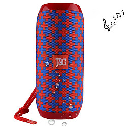 Yonis Enceinte Bluetooth Portable Mains-Libres FM TF AUX Enceinte Bluetooth Portable Haut-Parleur Stéréo MIC Intégré Appels Mains-Libres FM Rouge YONIS