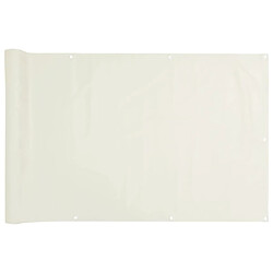 vidaXL Écran d'intimité de balcon blanc 400x120 cm PVC