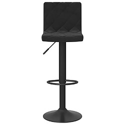 Avis vidaXL Tabourets de bar lot de 2 Noir Velours