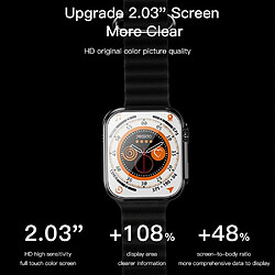 Yonis Montre Connectée IP67 Cardio Oxygène Batterie Longue Durée pas cher