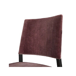 Avis SEDIT Chaise Sara lot de 2 chaises bordeaux