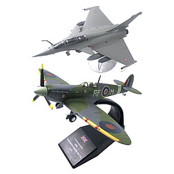 2 Pièces 1/72 Dassault Rafale Avion de Chasse En Alliage et Avion Moulé sous Pression 1 avion de chasse 72