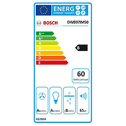 Hotte décorative murale 90cm 710m3/h inox - dwb97im50 - BOSCH