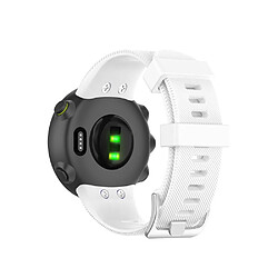 Bracelet en silicone blanc pour votre Garmin Forerunner 45/45S