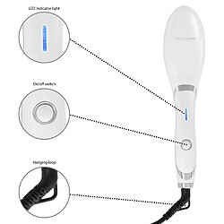 Avis Brosse électrique pour lisser les cheveux, revêtement céramique, ionique, 40 , Blanc/Violet, Proficare, GB 3021