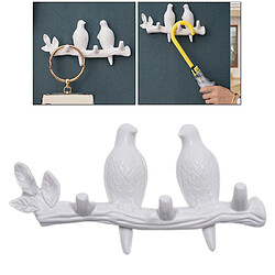 Creative Birds Mural Art Hanger Cap Holder Stockage Décor À La Maison Cadeau Blanc 2 Oiseau pas cher