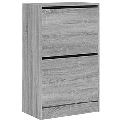 Acheter Maison Chic Armoire à chaussures | Meuble de rangement à chaussures Meuble d'Entrée sonoma gris 60x34x96,5cm bois d'ingénierie -MN40914