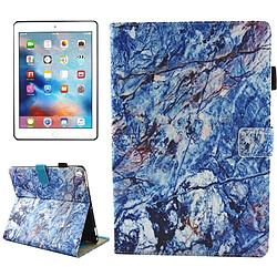 Wewoo Smart Cover bleu pour iPad Pro 10.5 pouces Marbre Motif Horizontal Housse de protection en cuir Flip avec Holder & Card Slots & Wallet & Pen Slot & Sleep / Wake-up