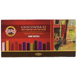 Koh-I-Noor GIOCONDA 8112 Crayons pastels durs pour l'Artiste (Lot de 12)