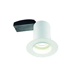 Saxby Downlight encastré sans garniture, peinture blanche mate, 50 W 