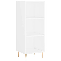 Maison Chic Buffet,Meuble de Rangement,commode pour salon,Cuisine blanc 34,5x32,5x90 cm bois d'ingénierie -MN78728