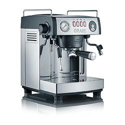 GRAEF ES902EU Machine Expresso 230V 2515W 3L 2 Tasses Filtre Réutilisable Contrôle des Boutons Gris