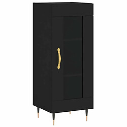 Maison Chic Buffet,Meuble de Rangement,commode pour salon,Cuisine Noir 34,5x34x90 cm Bois d'ingénierie -MN27990