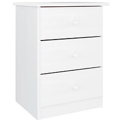 vidaXL Table de chevet ALTA blanc 41x35x55,5 cm bois de pin massif