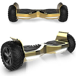 YOMME MOBILITÉ Hoverboard 8.5 Pouces Tout-Terrain - Doré Chromé