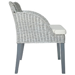 Avis Maison Chic Chaises à manger avec coussin,Chaise pour cuisine Gris Rotin naturel -MN72311