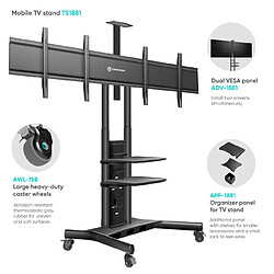 Acheter Onkron Adapteur Panneau VESA pour écrans 40-65" jusqu'à 45 kg chacun pour Support TV Mobile TS1881 ADV1881 Noir