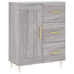 Maison Chic Buffet,Meuble de Rangement,commode pour salon,Cuisine sonoma gris 69,5x34x90 cm bois d'ingénierie -MN44852