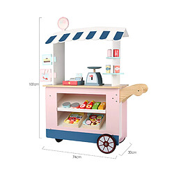 Mobili Rebecca Jeu Stand de Supermarché pour Enfants Rebecca Mobili Goiaba À partir de 3 ans Bois Multicolore 102x74x30