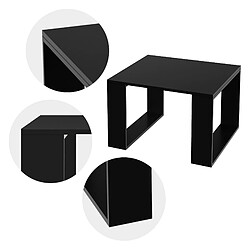 Acheter Table basse 65x65x40 cm noir ML-Design