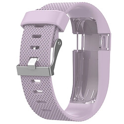 Wewoo Bracelet pour montre connectée Dragonne réglable en couleur unie FITBIT Charge / HR Rose 