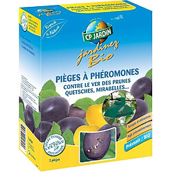 Cp Jardin 2 pièges à phéromones contre le ver des prunes. 2 pièges à phéromones contre le ver des prunes