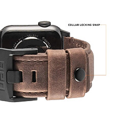 Acheter Urban Armor Gear Cuir bracelet pour Apple Watch (38mm) et Apple Watch (40mm) [la série 4/ la série 3/ la série 2/ la série 1, remplacement bracelet] - brun