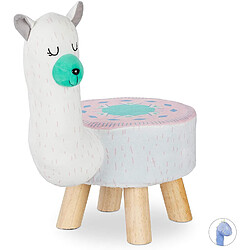 Helloshop26 Tabouret animalier pour enfants blanc et rose 13_0002752_2 