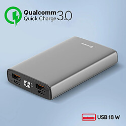 Acheter Powerbank 20W USB-C Power Delivery et USB Quick Charge 10000mAh Swissten Gris