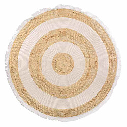 Tapis Alexandra House Living Blanc Naturel 100 x 100 cm Circulaire 